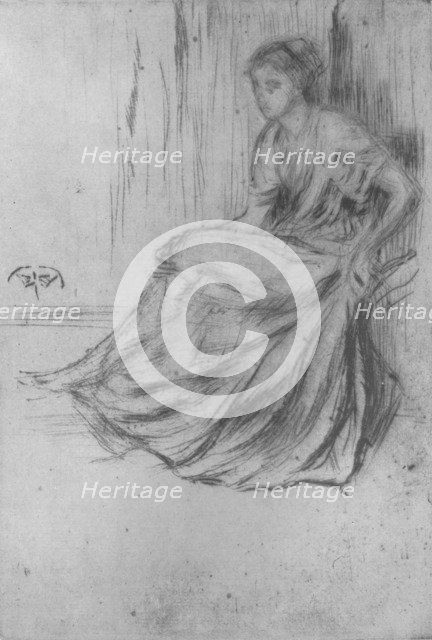'Seated Girl', c1869, (1904). Artist: James Abbott McNeill Whistler.