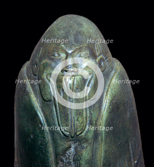 Aztec statuette of a duckbilled god. Artist: Unknown