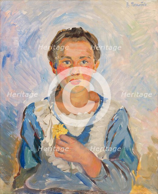 Girl from Nizný Hrabovec, 1942. Creator: Stefan Polkorab.