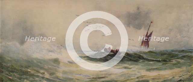 'The Harbour Bar', 1889, (1935). Artist: Thomas Bush Hardy.