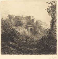 Farm on a Hill (La ferme sur la colline). Creator: Alphonse Legros.