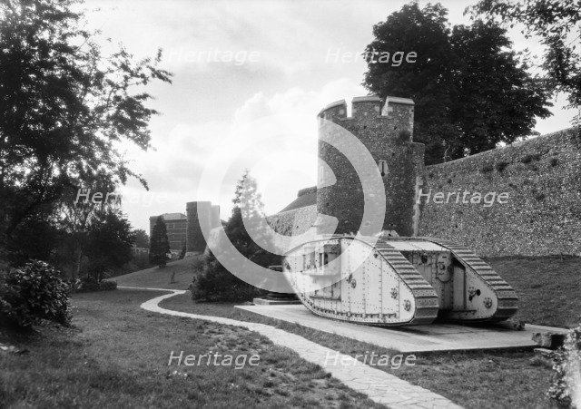 City walls, Canterbury, Kent, 1920-1940. Artist: Walter Scott.