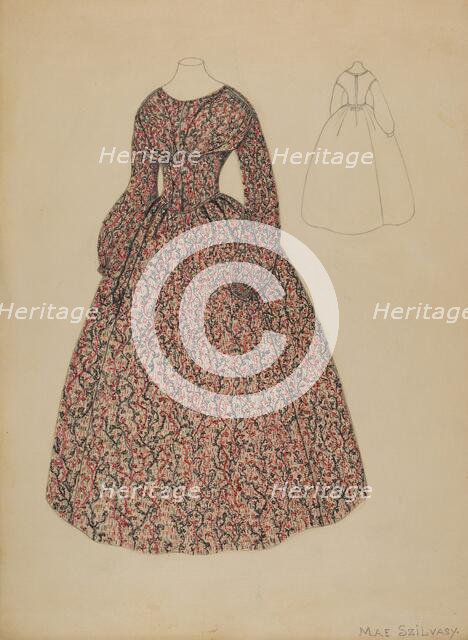 Dress, c. 1936. Creator: Mae Szilvasy.