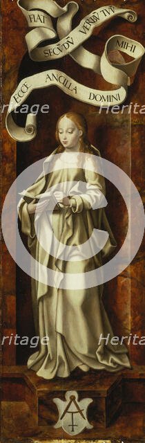 Virgin of the Annunciation, 1524. Creator: Joos van Cleve.