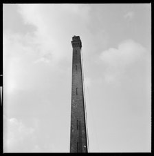 Chimney of Salt's Mill, Victoria Road, Saltaire, Shipley, Bradford, West Yorkshire, 1966-1974. Creator: Eileen Deste.