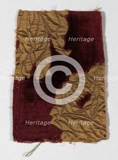 Matelasse (pieces from dress 1923.1639a), France, c. 1885. Creator: Unknown.