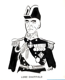 Admiral of the Fleet Lord Chatfield (Ernle Chatfield, 1st Baron Chatfield), between 1939 and 1946. Creators: Central Office of Information, Victor Weisz.