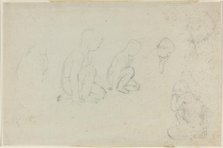 Studies of a Kneeling Boy. Creator: John Flaxman.