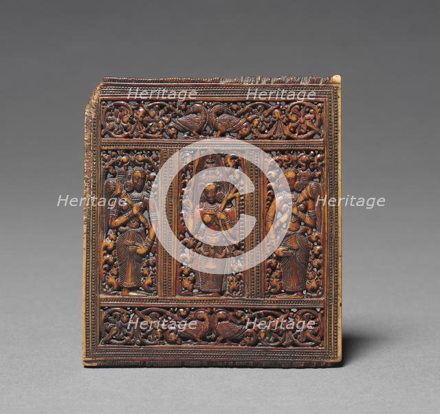 Comb with Devi and Attendants, 1600s-1700s. Creator: Unknown.