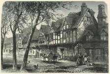 'Houses Under the Castle, Warwick', c1870.