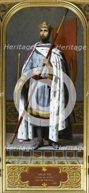 King Louis VII of France (1120-1180), 1842. Creator: Signol, Émile (1804-1892).