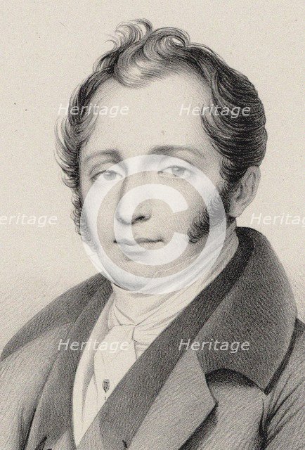 Portrait of the composer Michele Enrico Carafa (1787-1872), 1825.