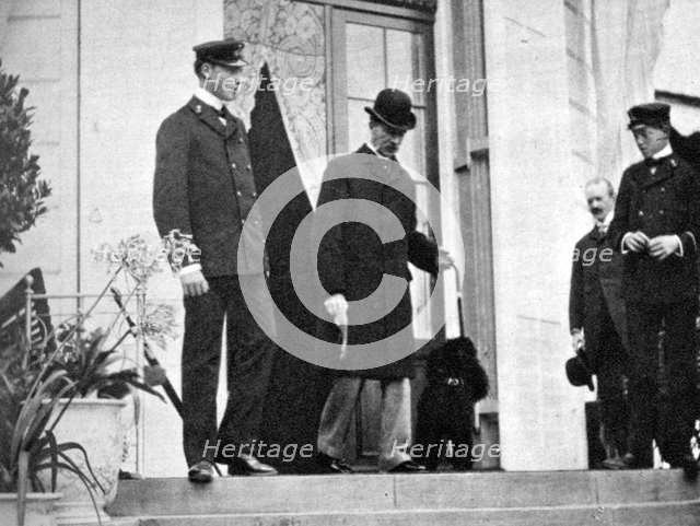 King Christian IX of Denmark (1818-1906) with his grandsons, 1908Artist: Queen Alexandra