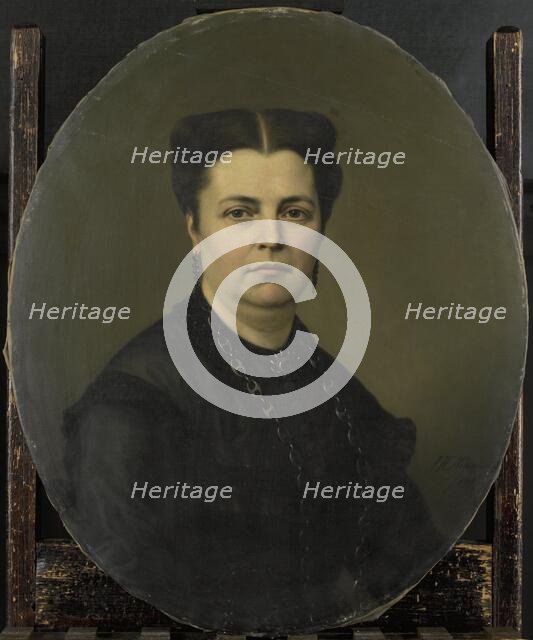 Jeanette Antoinette Pietermaat (1818-1870), wife of Pieter Mijer, 1876.  Creator: Jan Hendrik Neuman.