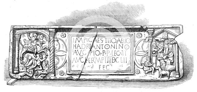 Roman legionary tablet found at Bridgeness, Linlithgowshire, 1868. Creator: Unknown.