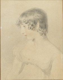Bust portrait of Susan Bloxam, turned in profile to left, 1818. Artist: Thomas Lawrence.