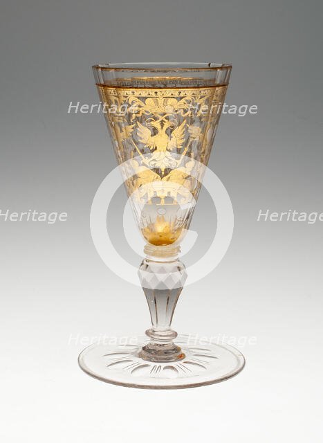 Wine Glass, Bohemia, Early 18th century. Creator: Bohemia Glass.