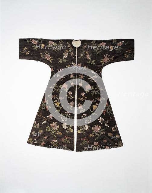 Woman's Silk Robe, c. 1770-1780. Creator: Unknown.