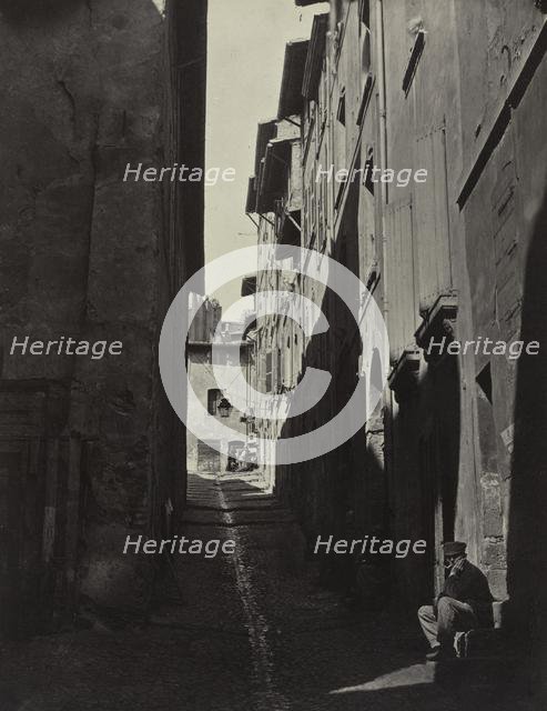 Renovation of the Old City of Marseille, Rue Caves de lOratoire, 1862. Creator: Adolphe Terris (French, 1820-1900).