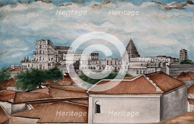 Tanjore: The royal palace, (between 1800 and 1899?). Creator: Unknown.