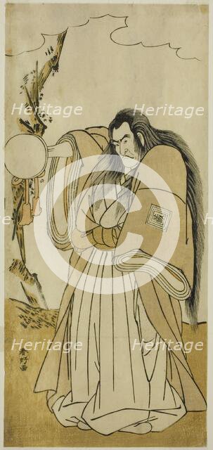 The Actor Ichikawa Danzo IV as Shutokuin in the Play Tokimekuya O-Edo no Hatsuyuki..., c. 1780. Creator: Katsukawa Shunko.