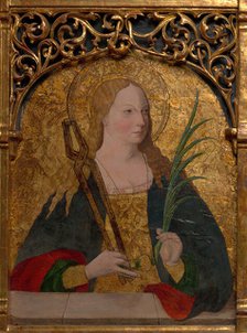 Saints Apollonia, Barbara, and Agatha, 1490/1500. Creator: Master Alejo.