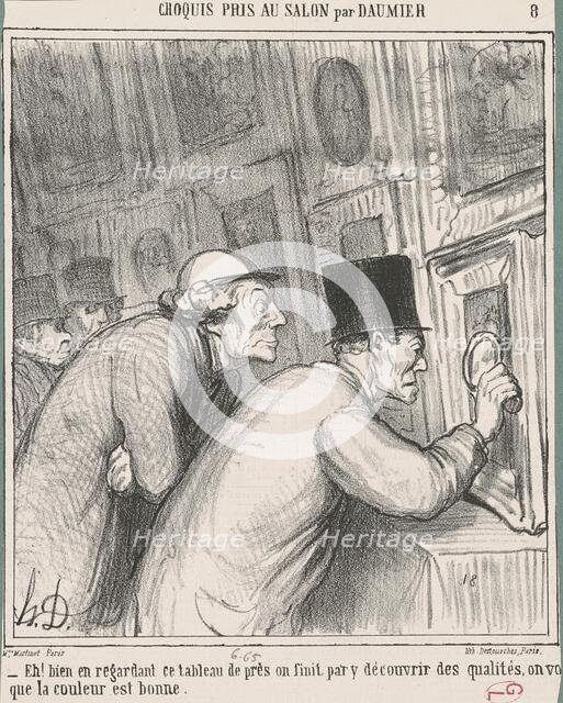 Eh! bien en regardant ce tableau, 19th century. Creator: Honore Daumier.