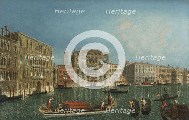 The Grand Canal with Palazzo Foscari and Palazzo Balbi.