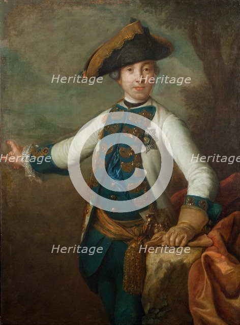 Portrait of the Tsar Peter III of Russia (1728-1762), Early 1760s.