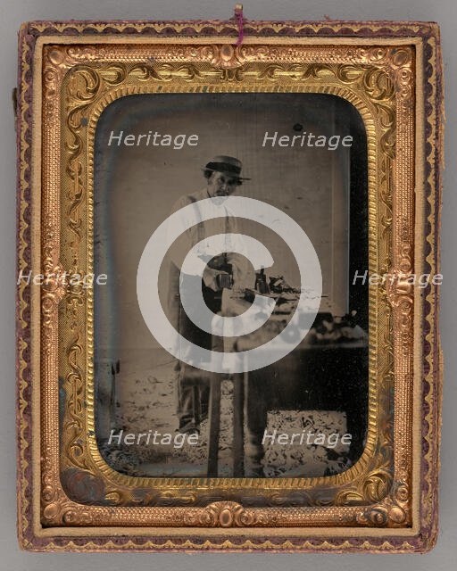 Untitled (Portrait of a Carpenter), 1870. Creator: Unknown.