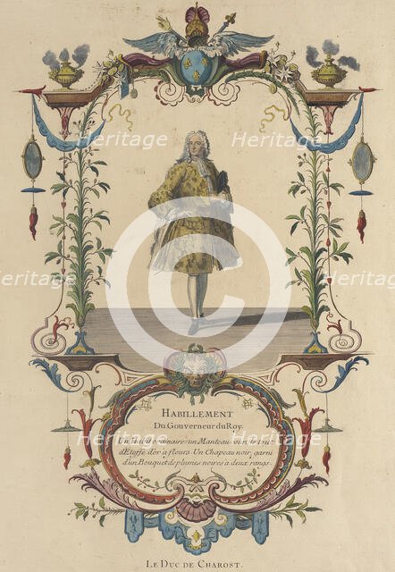 Habillement du Gouverneur du Roy, Le Duc de Charost, 1772. Creator: Nicolas Dauphin de Beauvais.