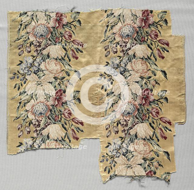 Brocaded Silk, 1774-1793. Creator: Philippe de Lasalle (French, 1723-1805), style of.