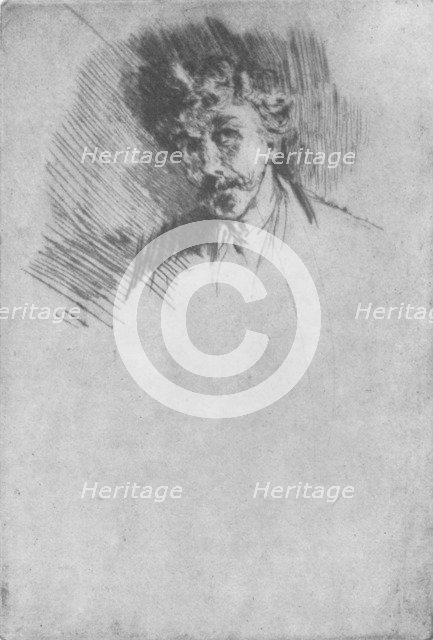 'Whistler with the White Lock', 1879, (1904). Artist: James Abbott McNeill Whistler.