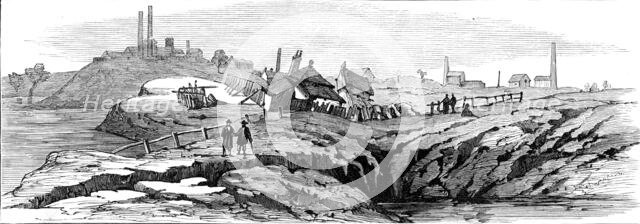 Subsidence of land at the Northwich Salt-Mines, 1881. Creator: Unknown.