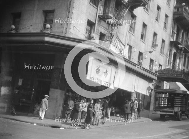 Street in Chinatown, San Francisco, between 1920 and 1930. Creator: Arnold Genthe.