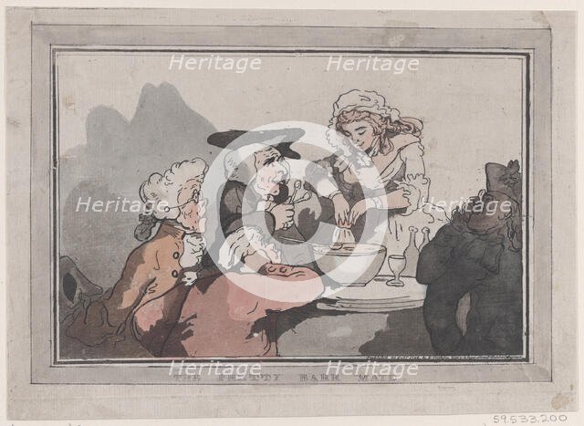 The Pretty Barr Maid, October 20, 1786., October 20, 1786. Creator: Thomas Rowlandson.