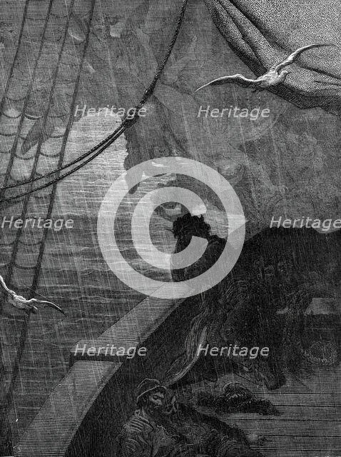 "...The Rime of the Ancient Mariner", illustrated by Gustave Dore, 1876.  Creator: Adolphe François Pannemaker.