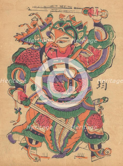 One hundred thirty-five woodblock prints including New Year's pictures (nianh..., 19th-20th century. Creator: Unknown.