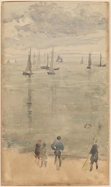 Violet [Note?]...The Return of the Fishing Boats, c. 1885. Creator: James Abbott McNeill Whistler.