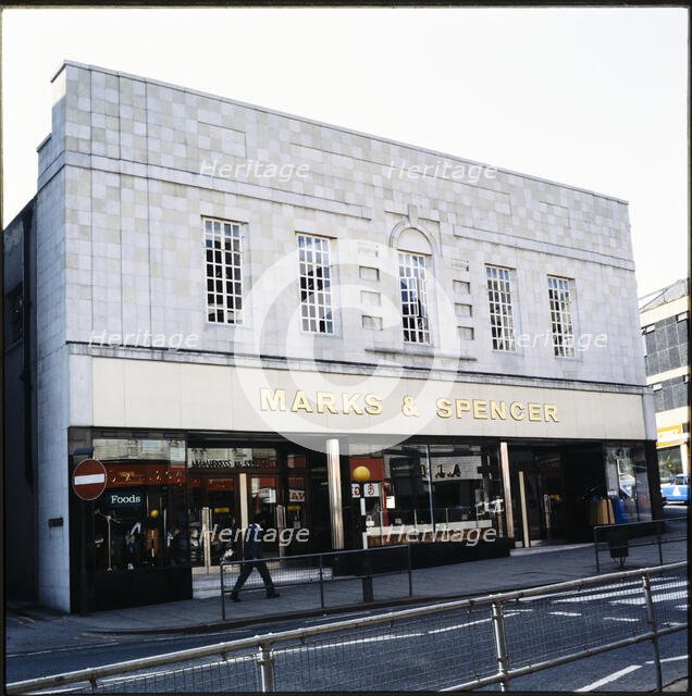 Marks and Spencer, 2-12 Market Place, Dewsbury, Kirklees, 1970s-1990s. Creator: Nicholas Anthony John Philpot.