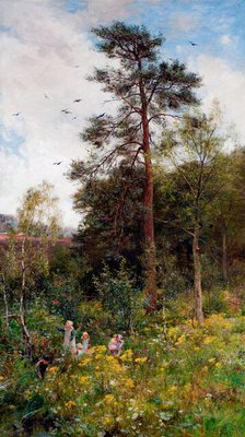 A Nook In Nature's Garden, 1879. Creator: James Aumonier.