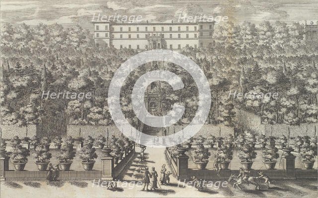 Veduta del Palazzo dal Piano del Giardino con le sue Fontane..., 1691 or after. Creator: Giovanni Francesco Venturini.