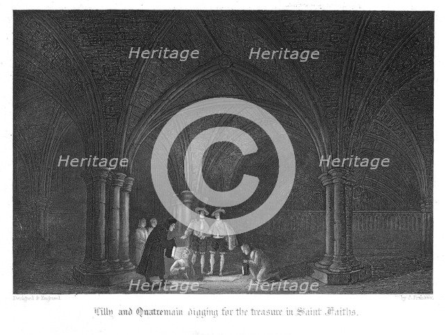 Scene from Old St Paul's by William Harrison Ainsworth, 1855. Artist: John Franklin