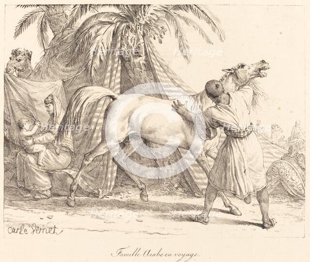 Famille Arabe en voyage, c. 1818. Travelling Arab family. Creator: Carle Vernet.