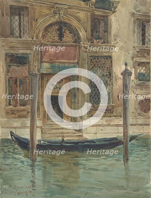 Portal of a Venetian Palace, 1839-1911. Creator: Daniele Bucciarelli.