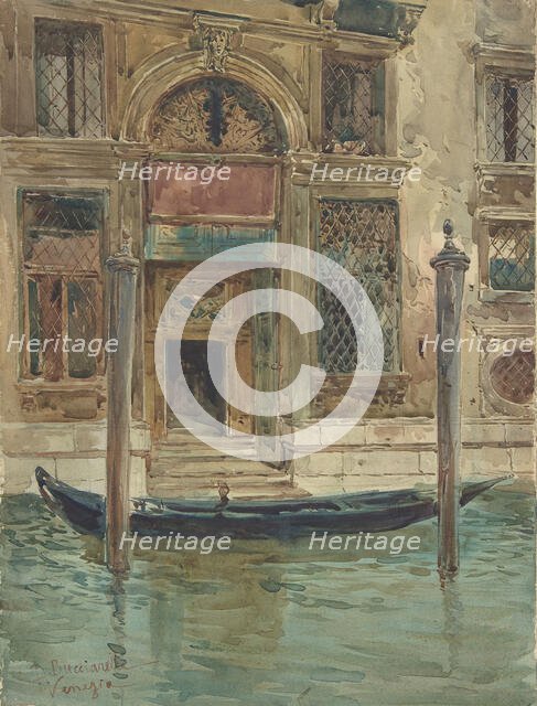 Portal of a Venetian Palace, 1839-1911. Creator: Daniele Bucciarelli.