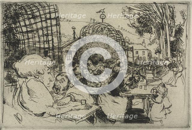 The Two Hunchbacks, 1893. Creator: Auguste Louis Lepère (French, 1849-1918); Edward Sagot, Paris.