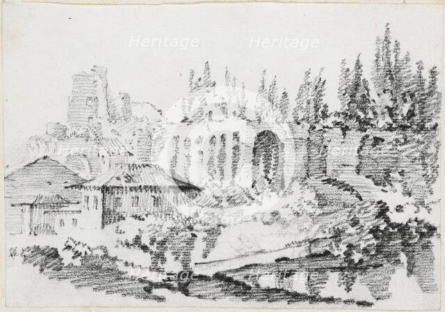 Ruins of the Imperial Palaces on the Palatine Hill, 1744/1750. Creator: Joseph-Marie Vien the Elder.