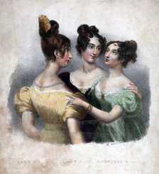 Three 19th century ladies.Artist: Maxim Gauci