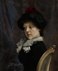 Portrait of a Lady, 1880-1889. Creator: Gunnar Berndtson.